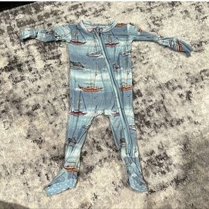 Posh Peanut Skip Ship Zippered Footie